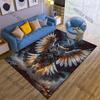 1PC Mystic owl spreading fiery wings Carpet for Living Room Bedroom Sofa Home Decor Rus Non-slip Floor Mat Luxury Gift