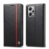 Case for Xiaomi Redmi Note 11,Note 12,Note 12 Pro,Poco X5,Redmi 12C,Carbon Fiber PU Splicing Flip Stand Wallet Phone Case