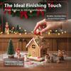 4/5/6/7 Pcs Christmas Miniature Decor Set With Snowman Sleigh Tiny Pine Tree Wreath For Home Desktop DIY Crafts