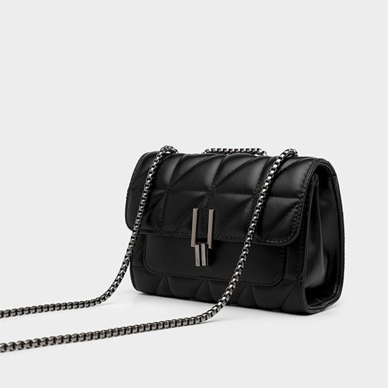 Dame Skinnkjede Crossbody Vesker for Kvinner Håndvesker Skuldervesker Messenger Kvinne Clutch