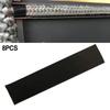 10*2.5cm Fireplace End Tape 8 Pcs Black Glass Fabric