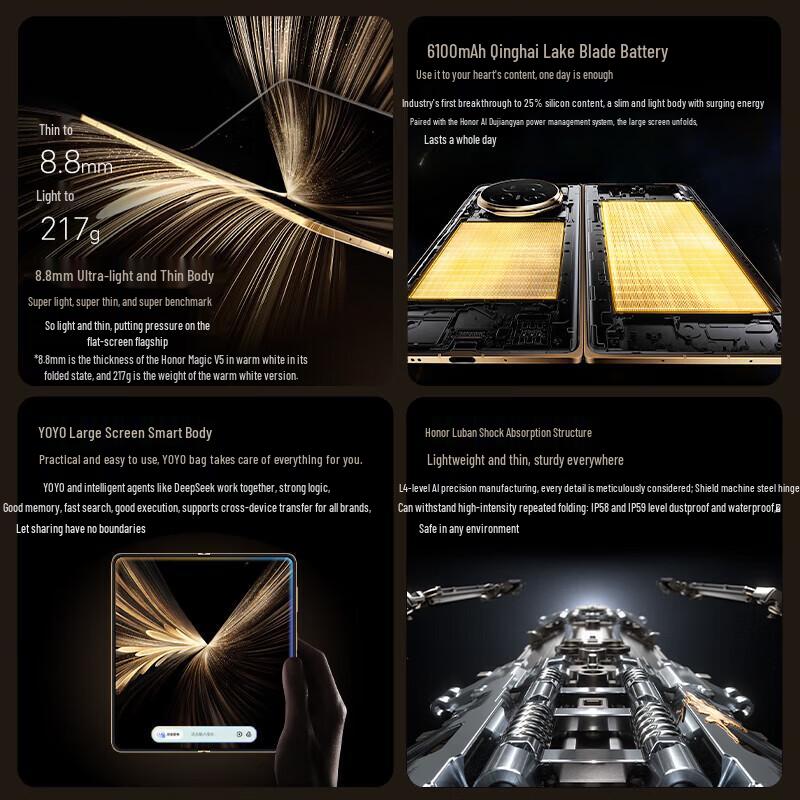 Honor Magic V5 AI Foldable Smartphone (CN version)