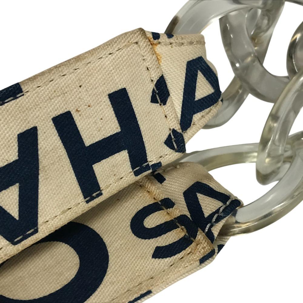 CHANEL By The Sea Line CC CC Mark logo Shoulder Bag Plastic Chain Bag Tote Bag