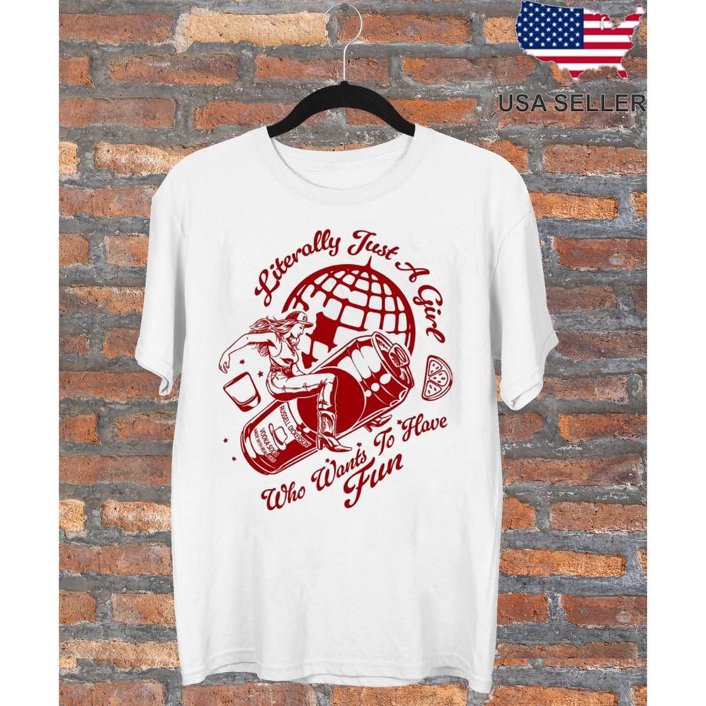 

Russell Dickerson Literally Just A Girl Who Wants To Have Fun 2025 T-shirt BL734 Unisex T-Shirt S