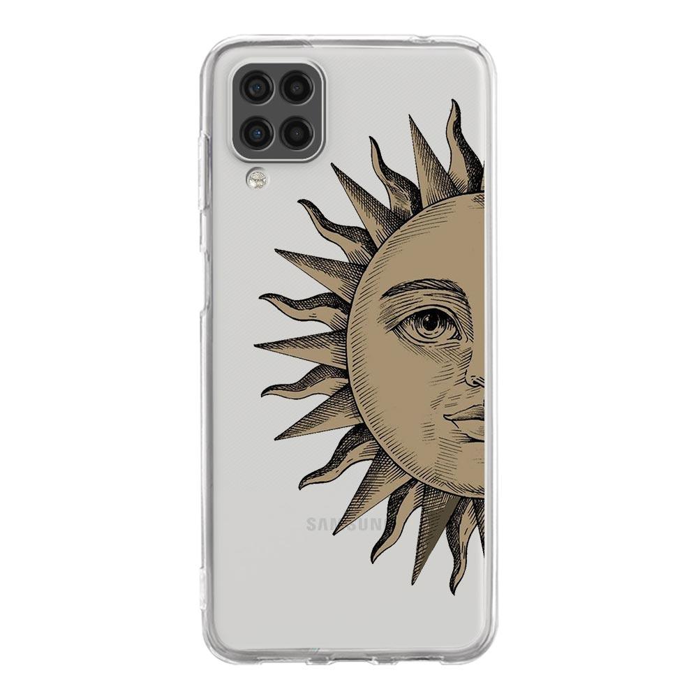 Zabawne Słońce Księżyc Anioł Oczy Do Samsung Galaxy A51 Etui na Telefon A71 A21S A12 A11 A31 A52 A41 A32 A23 A33 A53 A73 A03S A13 5G Pokrowiec