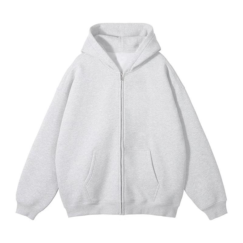 420g Men s Cross-Border Custom Zipper Hoodie - High-Quality Pure Cotton Winter Layer XXL