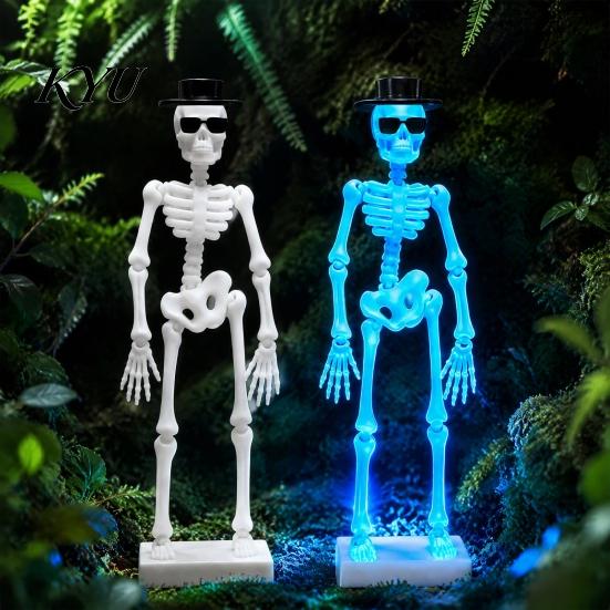 Unique Aquarium Bubbler Dancing Skeleton Bubbler, Glow-in-The-Dark with Air Driven Moving Ornament Action, Decorative for Freshwater Saltwater