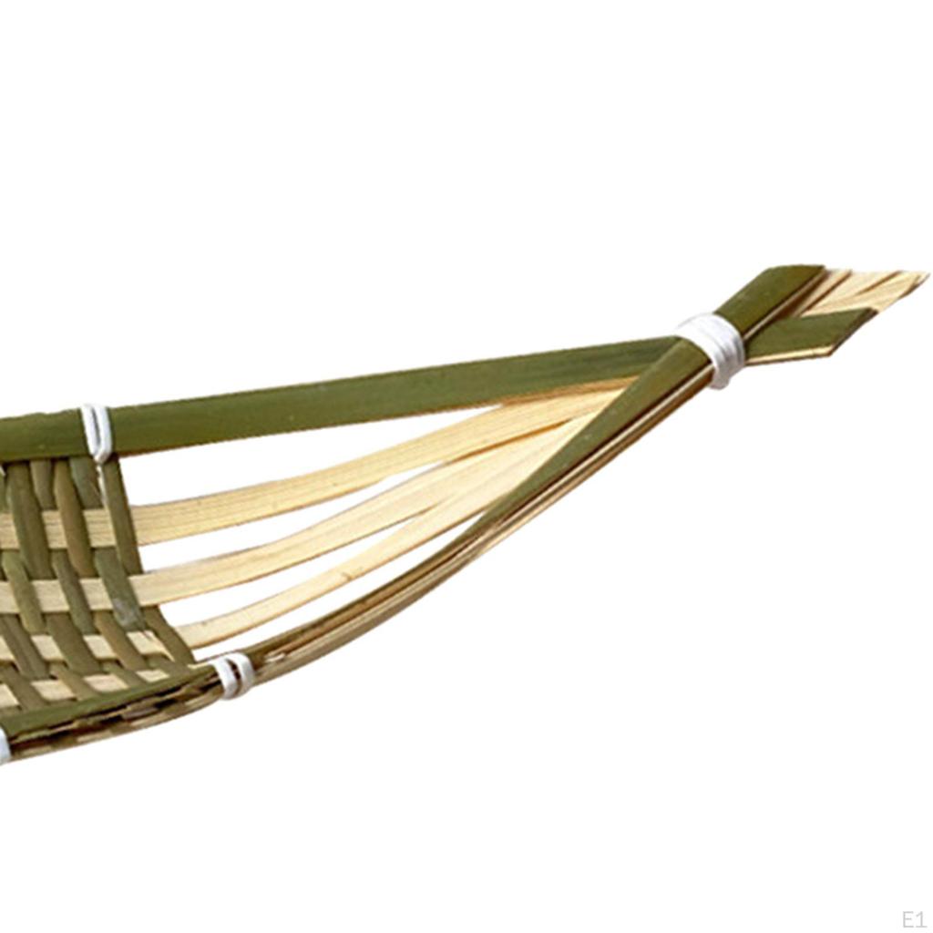 Sashimi Plate Decorative Japanese Korean Bamboo Wicker Woven Basket Tray Decoration