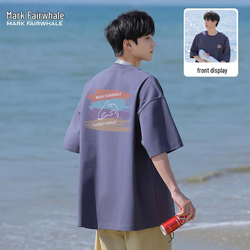 Mark Fairwhale American Retro Short-Sleeve Pure Cotton T-Shirt 2XL