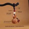 Unisex Peachwood Lucky Bag Keychain Charm Gift Set