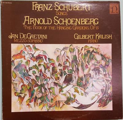 LP Record JAN DEGAETANI GILBERT KALISH  Schubert Songs  Schoenberg Book Of H71320 NONESUCH 1975 US Classical Used