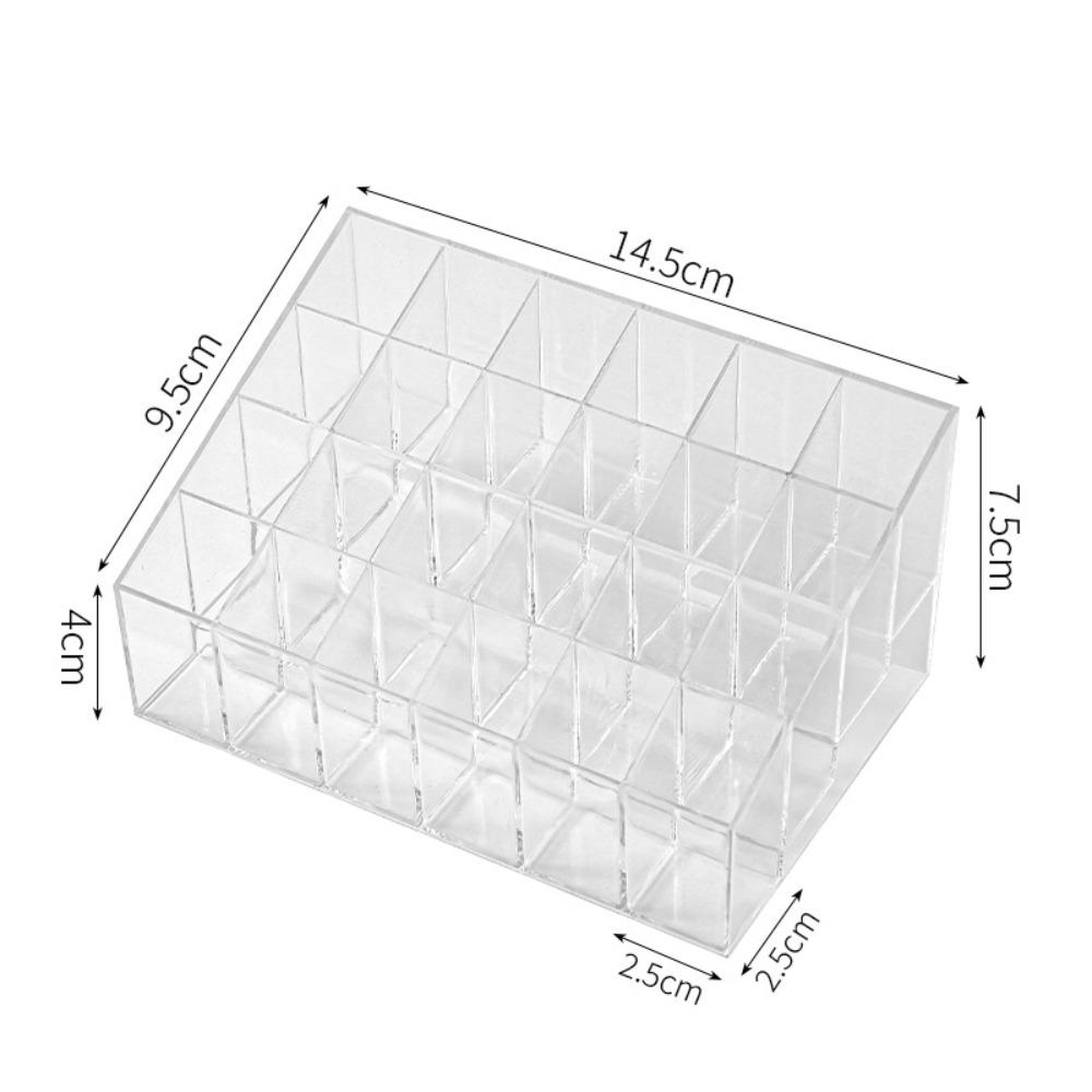 Clear Lipstick Case 9/24/36 Grid Makeup Organizer New Lipstick Storage Box  Home