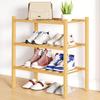 Olanly Bamboo Shoe Organizer Quality Expandable Shoe Rack Stackable Free Standing Wooden Shoe Storage Shelf For Entryway Closet