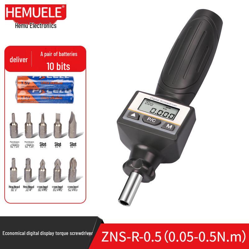 HEMUELE Digital Torque Screwdriver ZNS - High Precision, Adjustable Display