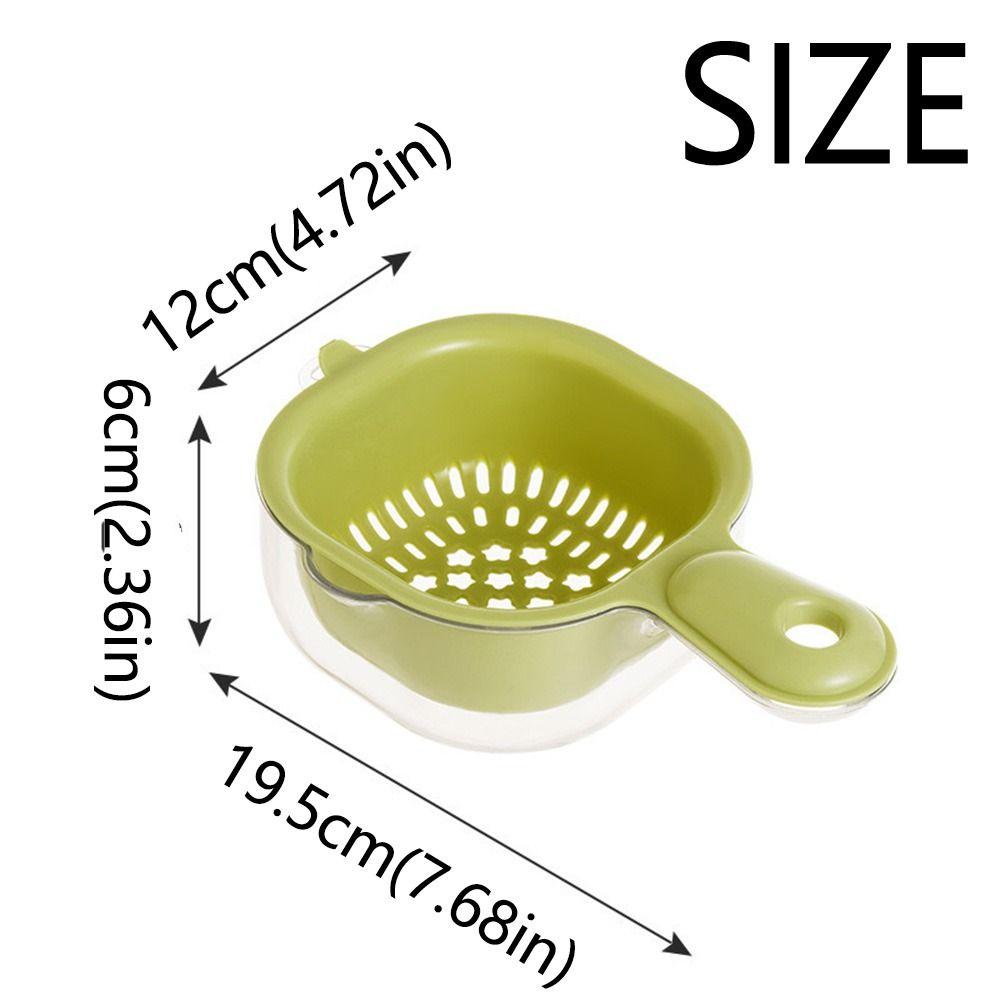 Cute Drain Basket 2 in 1 Vegetable Storage Basket Multipurpose Drainage Bowl Wash Fruit