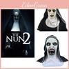 Mască Înfricoșătoare Pictată Manual The Conjuring 2 Călugăriță Horror Halloween Cosplay Mască Latex