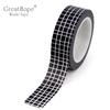 NEW 1PC 10M Decorative Black and White Japanese Washi Tape Set DIY Journaling Adhesive Moon Masking Tape Cute Stationery