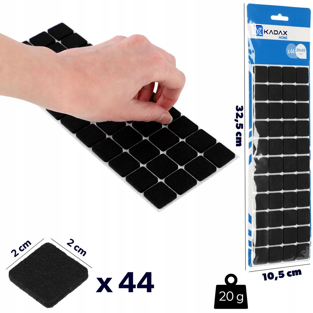 KADAX 44x Filzgleiter für Möbel Stühle Selbstklebend Set Dick