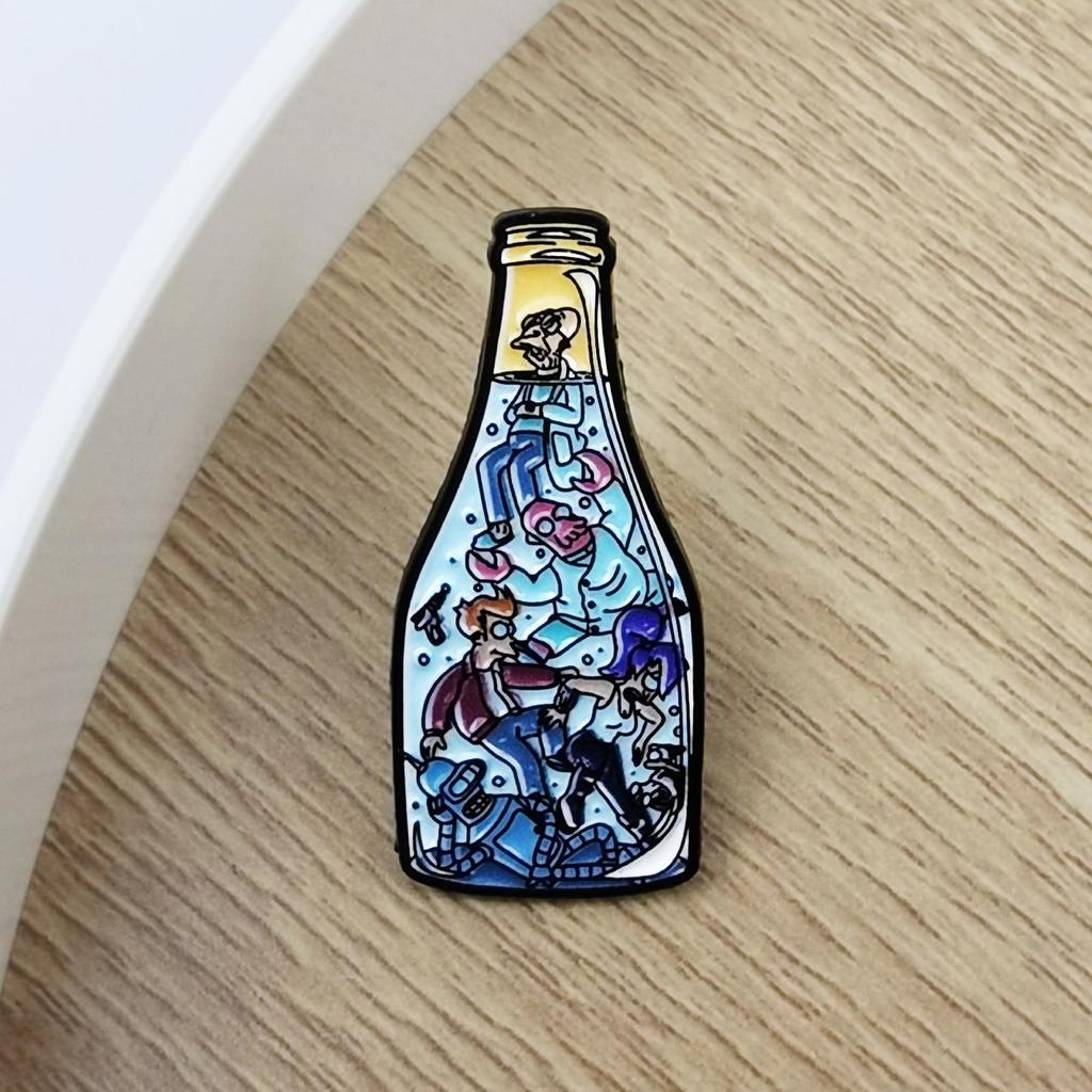 European & American Film/Animation Character Alloy Brooch - Cartoon Backpack Decoration Badge, Fashionable & Versatile Accessory.