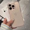 Soft Glitter Transparent Phone Case For iPhone 16 15 14 13 12 11 Pro X XS XR Max 8 7 Plus Shockproof Silicone Clear Bumper Cover