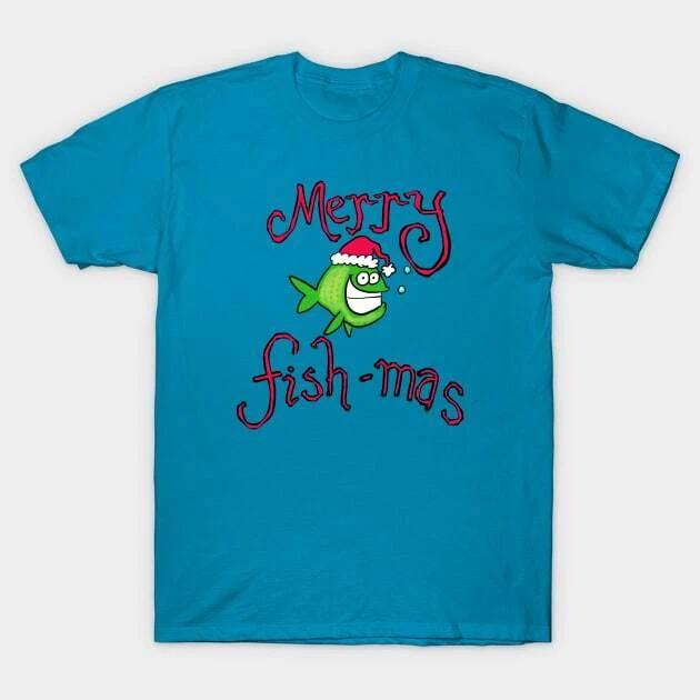 Merry Christmas fishmas Made in Australia T-Shirt 2XL