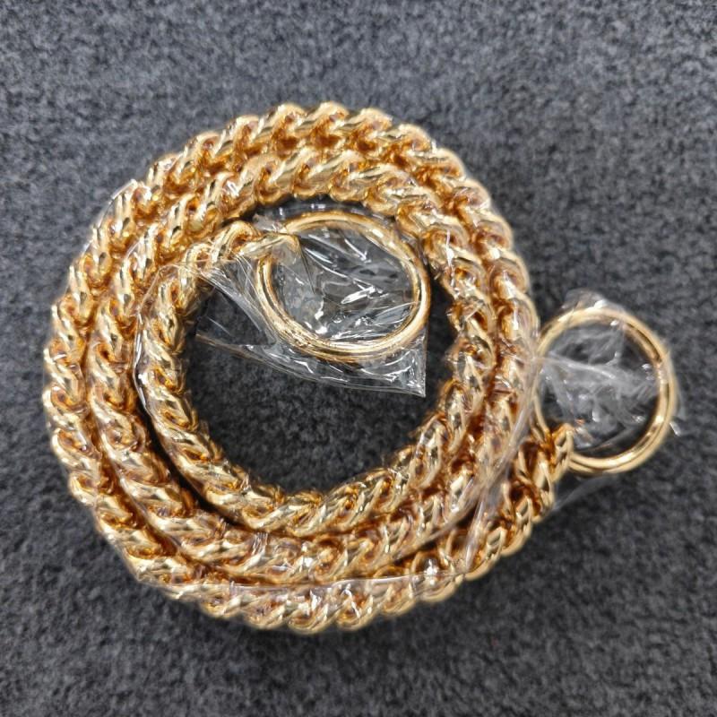 Stainless Steel Dog Chain P 10mm Double Loop Collar Small Medium Large Dogs