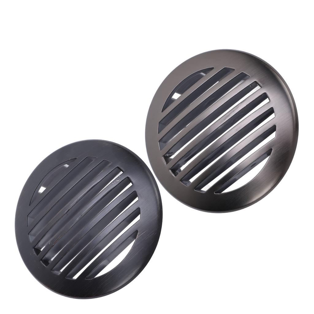 4Pcs 3in/76mm RV Air Louver Ceiling Vent 316 Stainless Steel Boat Ventilation Cover Round Air Vent L
