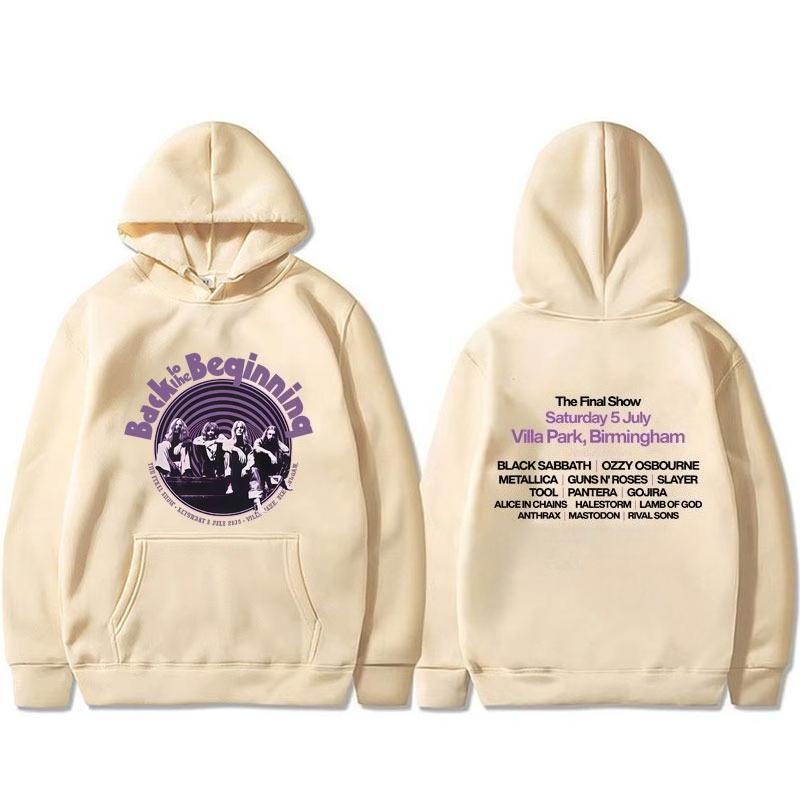 Winter Heavy Metal Rock Band Black Sabbath and Ozzy Osbourne Back To The Beginning Hoodie Men Women Gothic Hoodie