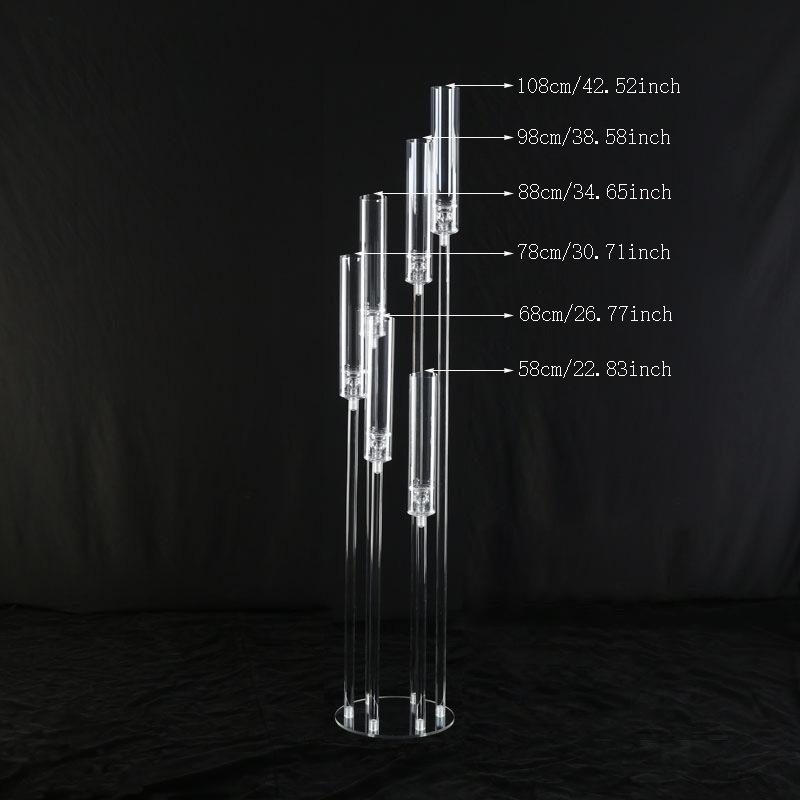 

Прозорий акриловий свічник та кришталева доріжка для проходу - набір для креативного весільного декору