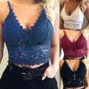 Elegant Lace Women's Bralette Cami Top With Sexy V-neck And Spaghetti Straps