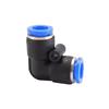 10/50Pcs PV Quick Connector Pneumatic Plug 90 Degree Elbow Plastic Quick Fitting 4mm/6mm/8mm/10mm Air Parts Pipe Push In Water Ventilation Valves 4