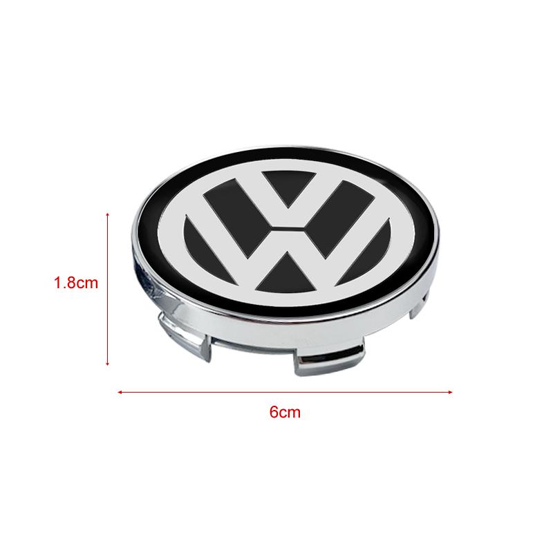 4 Stück 60MM Auto Radmitte Nabenkappe Autozubehör Für Volkswagen B5 B6 B7 T4 T5 Golf 4 5 6 7 Polo Passat Tiguan Jetta Gol