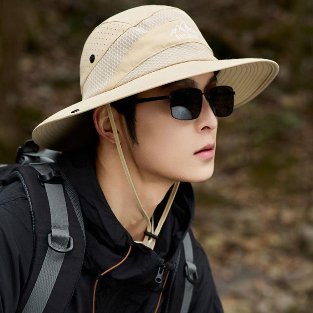 Quick-dry Folding Bucket Hat Nylon Sun Hat Casual Hiking Cap Travel