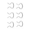 Horseshoe Clips Plastic Right Sliver Zinc Plated 2288