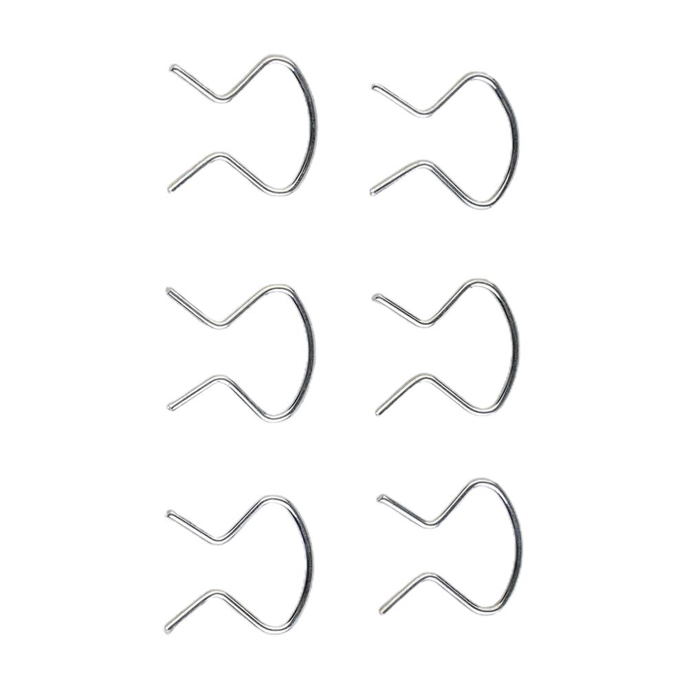 Horseshoe Clips Plastic Right Sliver Zinc Plated 2288