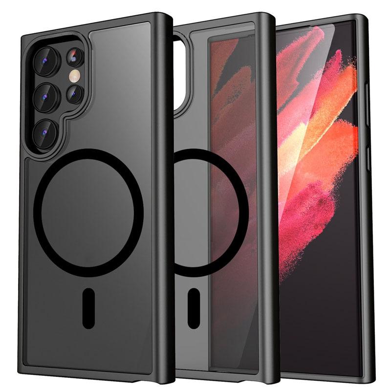 Suitable for Samsung S25Edge Magnetic Phone Case S24ultra Magnetic Skin Absorbing Mobile Phone Case S23Plus High End