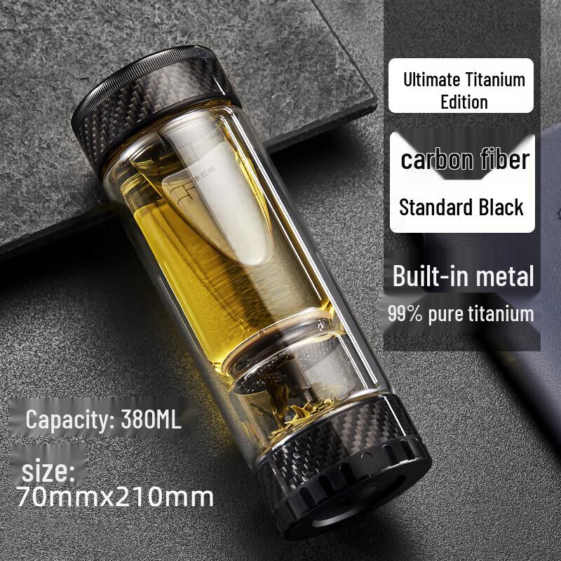 Tea Love Double Wall Glass Tea Infuser Mug