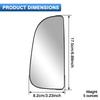 Left Right Side Lower Tow Mirror Glass for Dodge Ram 1500 2500 3500 4500 5500 Truck 2010-2018 68067730AA 68067731AA
