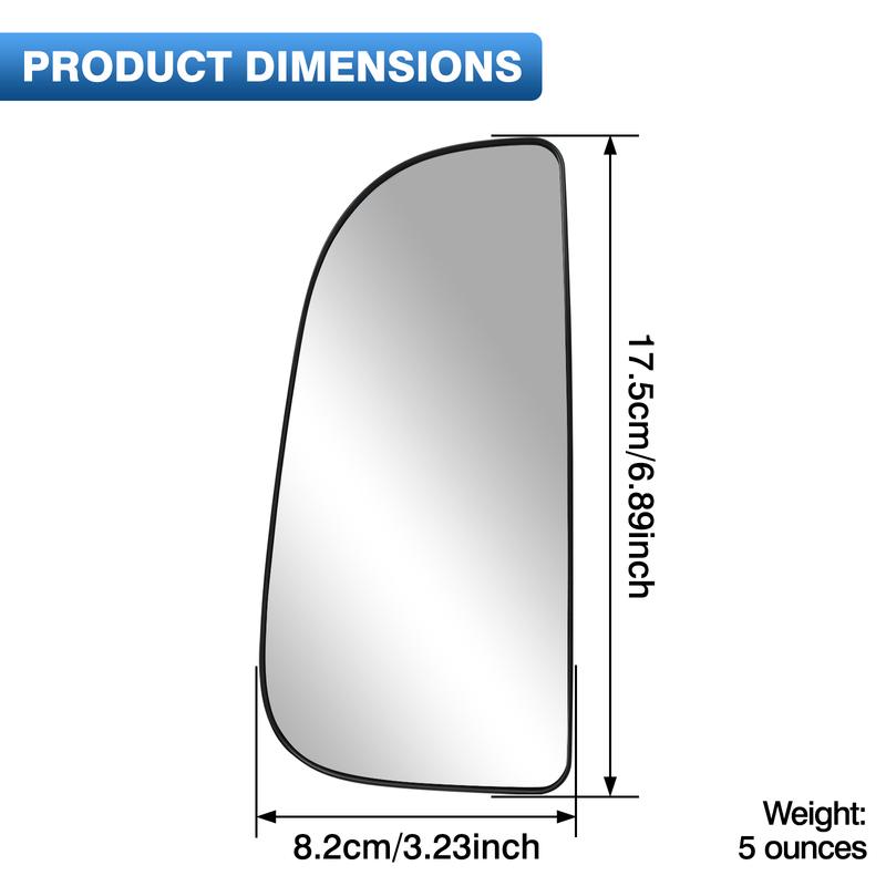 Left Right Side Lower Tow Mirror Glass for Dodge Ram 1500 2500 3500 4500 5500 Truck 2010-2018 68067730AA 68067731AA