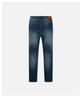 Classic, minimalist, personalized, polished white: Spring washed solid color basic micro elastic pants men's jeans