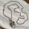 Hollow Crown Retro Necklace: Women's Hip Hop Clavicle Chain