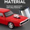 1:24 Charger SRT Hellcat Toy Car Model Wheel Steering Shock Absorption Sports Cars Models Toys Collectible Item for Kids
