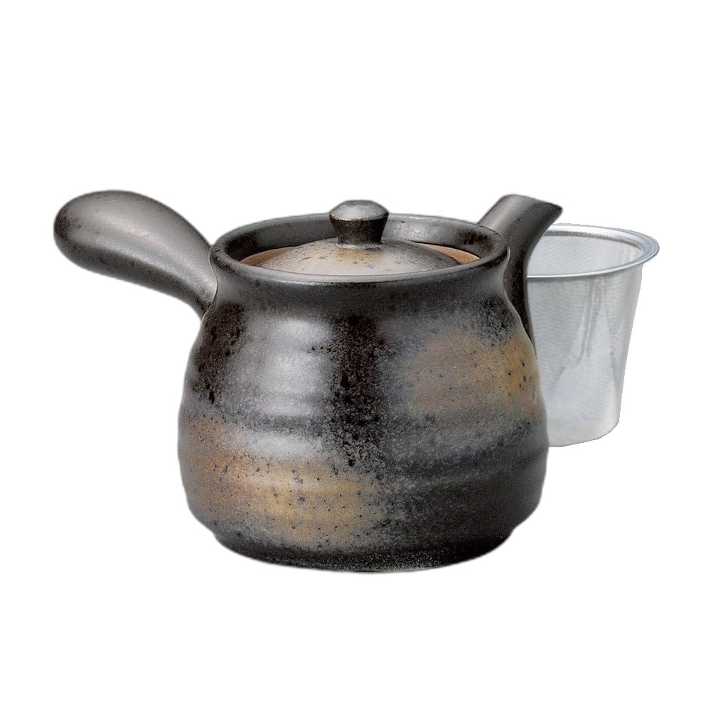 

Чайник Фуки из черного бизена (с сеткой-корзиной) [10.5 x 9.8 см, 480 мл] | Чайник |