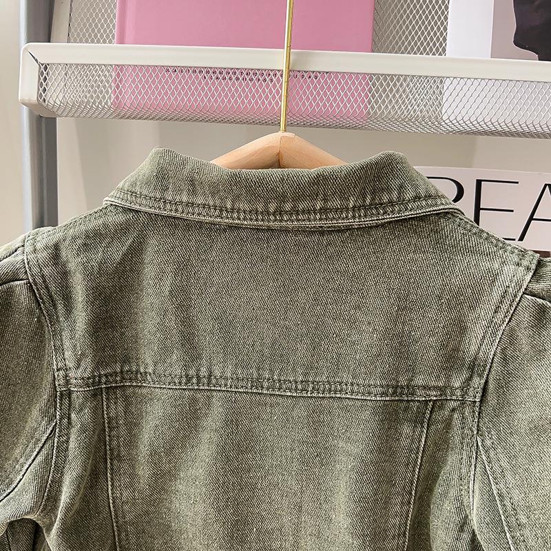 Mädchen Neue Mode Jeansjacke & Rock Zweiteiliges Set - Trendige Herbstbekleidung GC0238