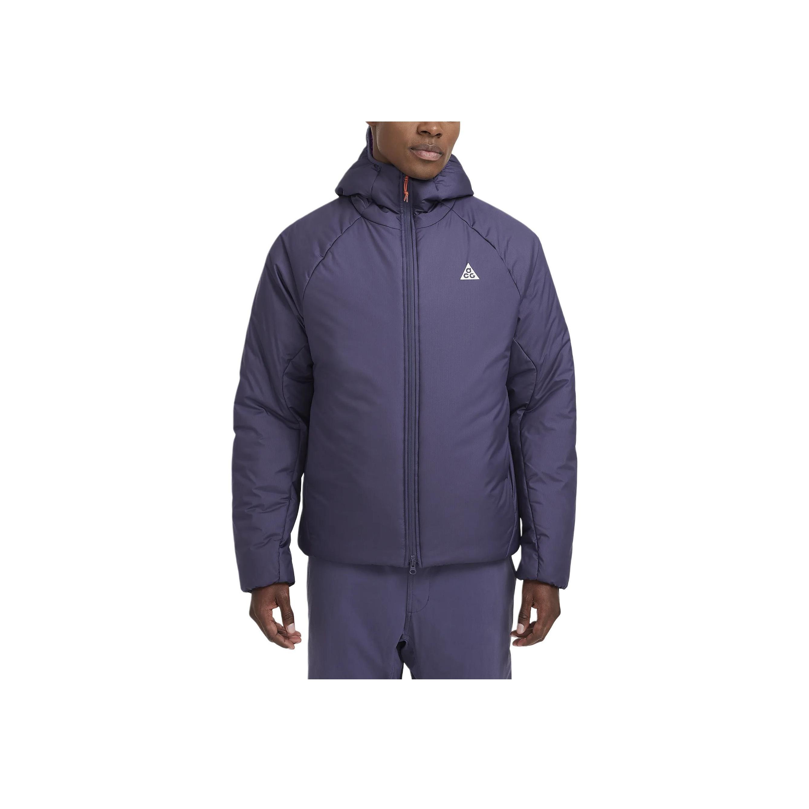 

Nike Primaloft Therma-Fit Adv ACG Rope De Dope однотонная удобная куртка с капюшоном мужская куртка Deep-Raisin FV8690-573 XL