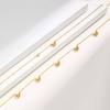 Vnox Women's Exquisite Butterfly Necklace With Single,Zircon Stainless Steel Flower Heart Pendant,18k Gold Plated Neck Jewelry