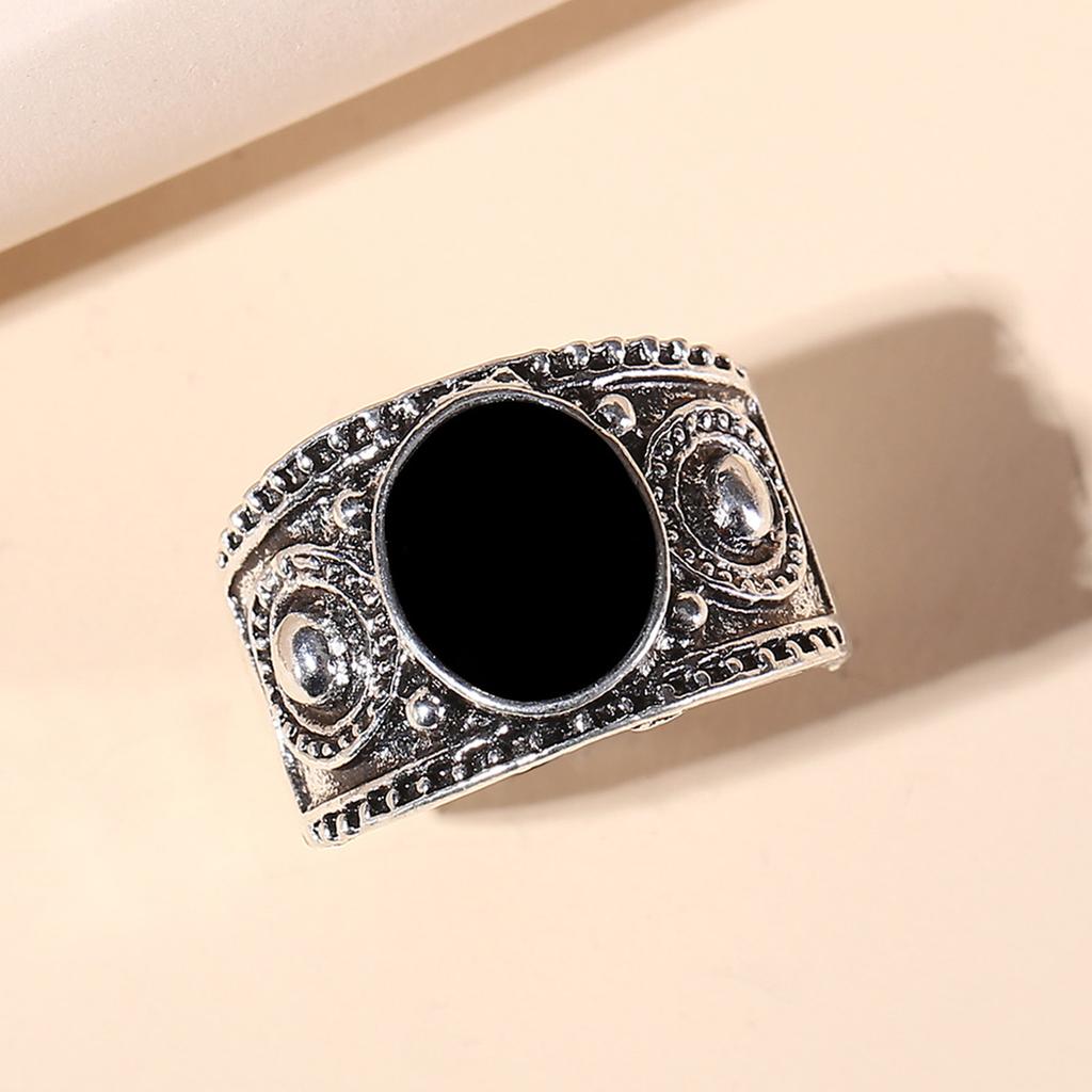 Retro Ring, Palace Vintage Ring, European and American Exaggerated Personality Alloy Ring, Popular Foreign Trade Accessory