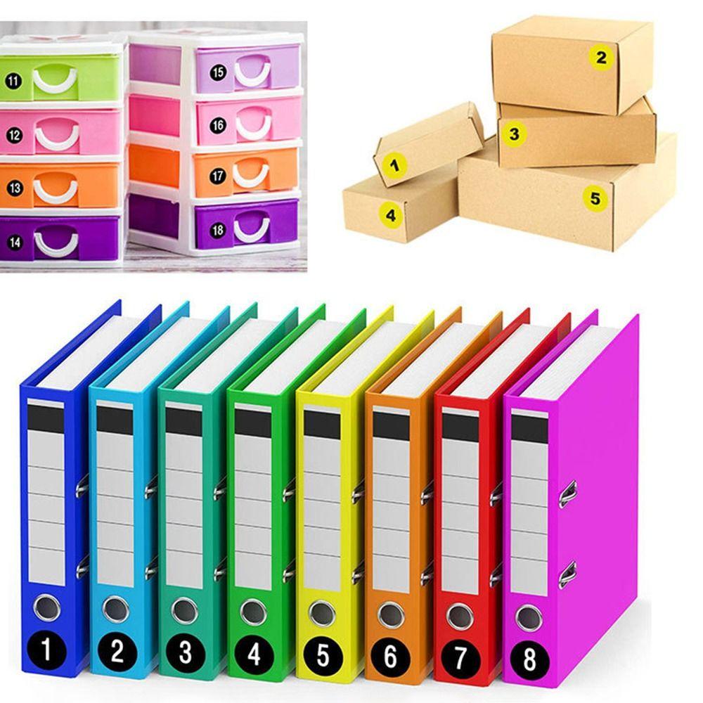 100Sheets Self-adhesive Consecutive Number Stickers 1-100 Clothing Size Label  School/Office