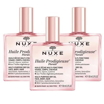 Óleo Multi Floral Nuxe Prodigy, 100ml, 3 unidades