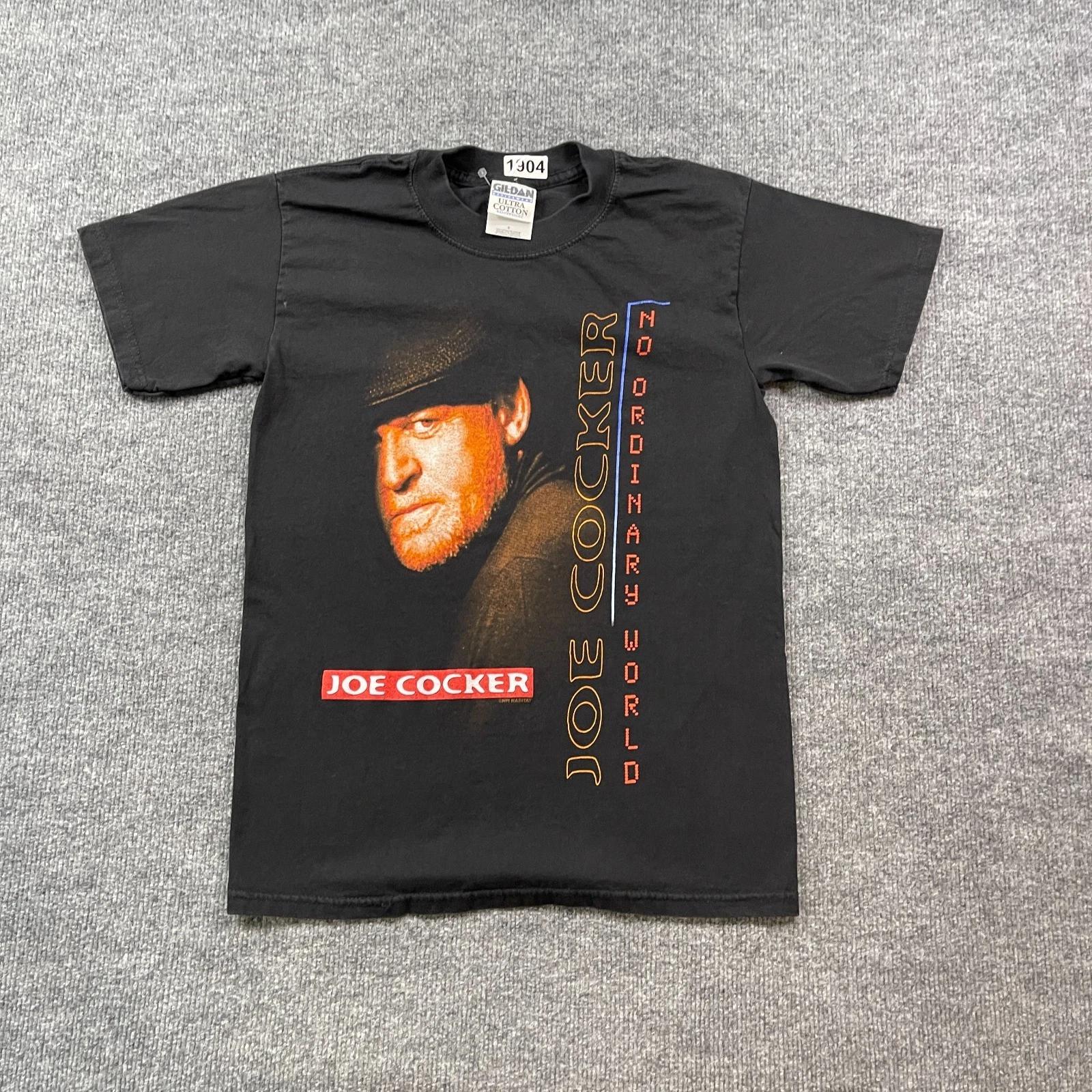 

Vintage 1999 Joe Cocker No-Ordinary-World Album Shirt Small 18x25 Black S